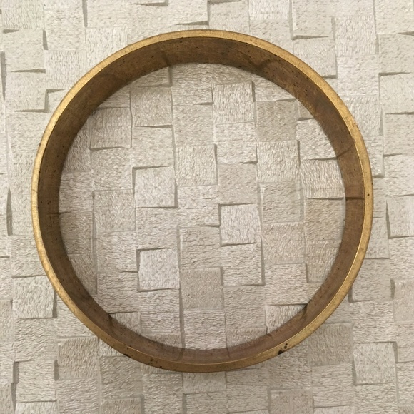 Mother of Pearl Brass Bangle Bracelet - Picture 2 of 5